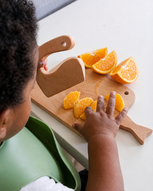 Zora Wooden Cutting Board & Mini Cutter